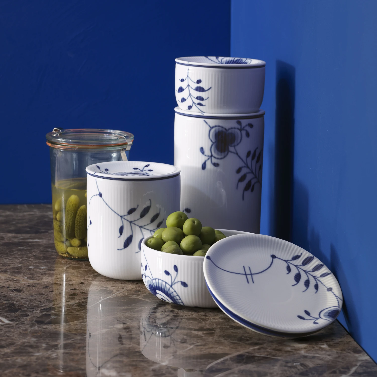 Royal Copenhagen Blue Fluted Mega Voorraadpot 4 Royal Copenhagen Blue Fluted Mega Voorraadpot - Afbeelding 2