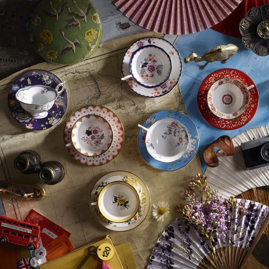 Wedgwood Wonderlust Theekop Met Schotel 4 Wedgwood Wonderlust Theekop Met Schotel - Afbeelding 2