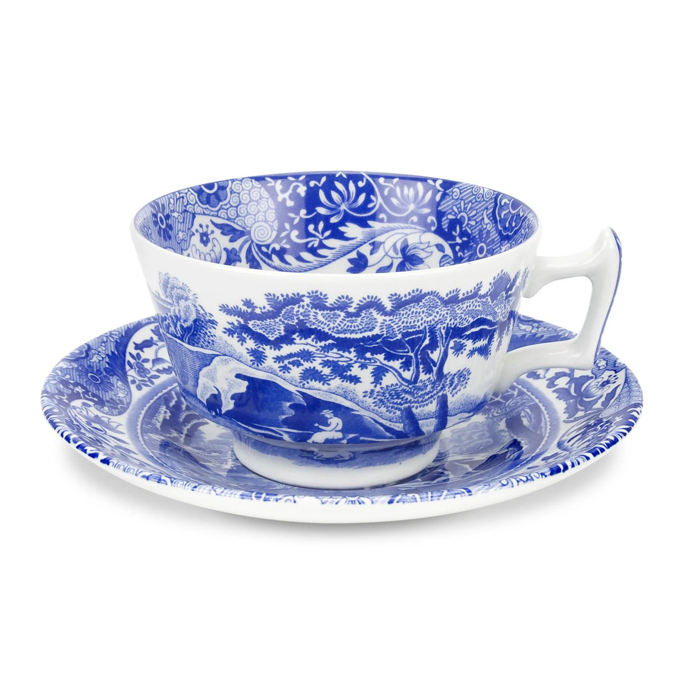 Spode Blue Italian Theekopje Met Schotel 3 Spode Blue Italian Theekopje Met Schotel