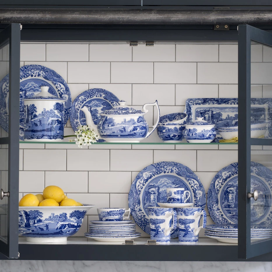 Spode Blue Italian Theekopje Met Schotel 5 Spode Blue Italian Theekopje Met Schotel - Afbeelding 3