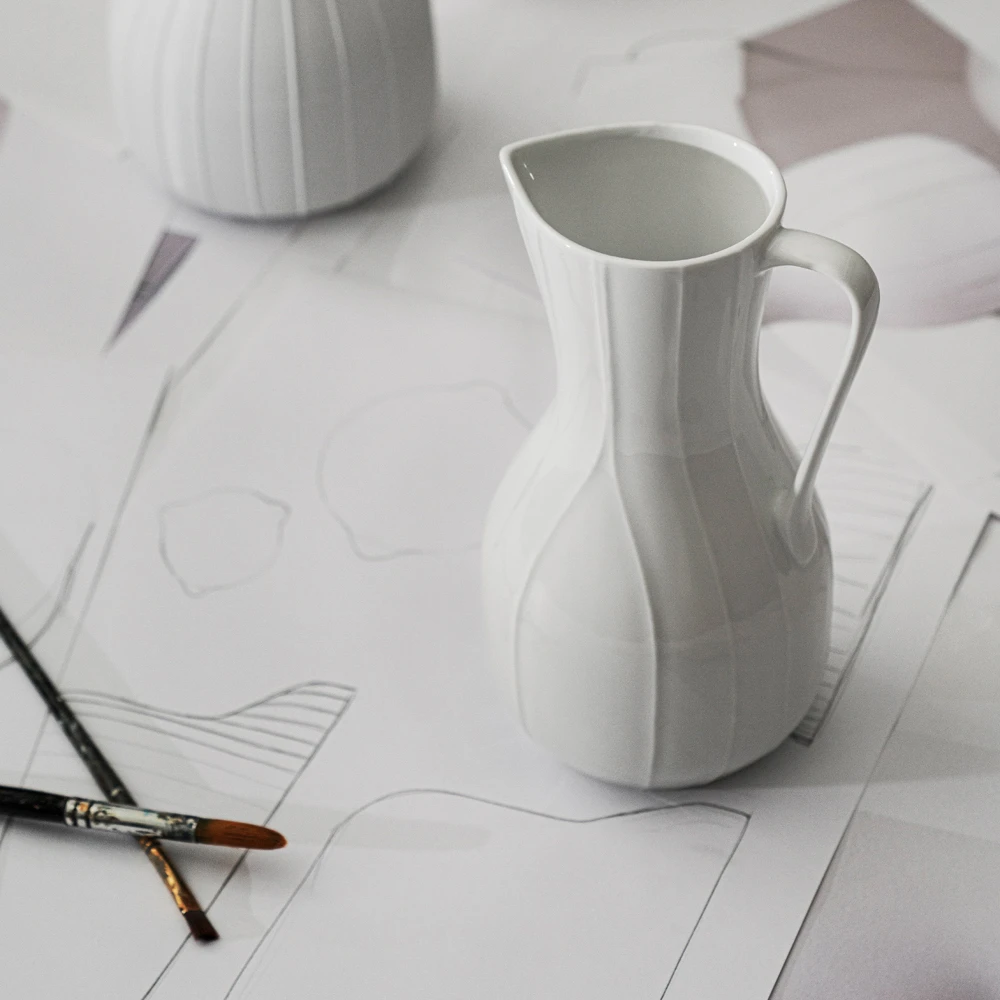 Rörstrand Pli Blanc Kan 1 L 4 Rörstrand Pli Blanc Kan 1 L - Afbeelding 2