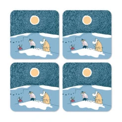 Snow Moonlight Glasonderzetter Winter 2021 4-pack