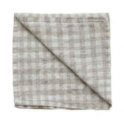 Gingham Geruit Linnen Servet 45x45 Cm
