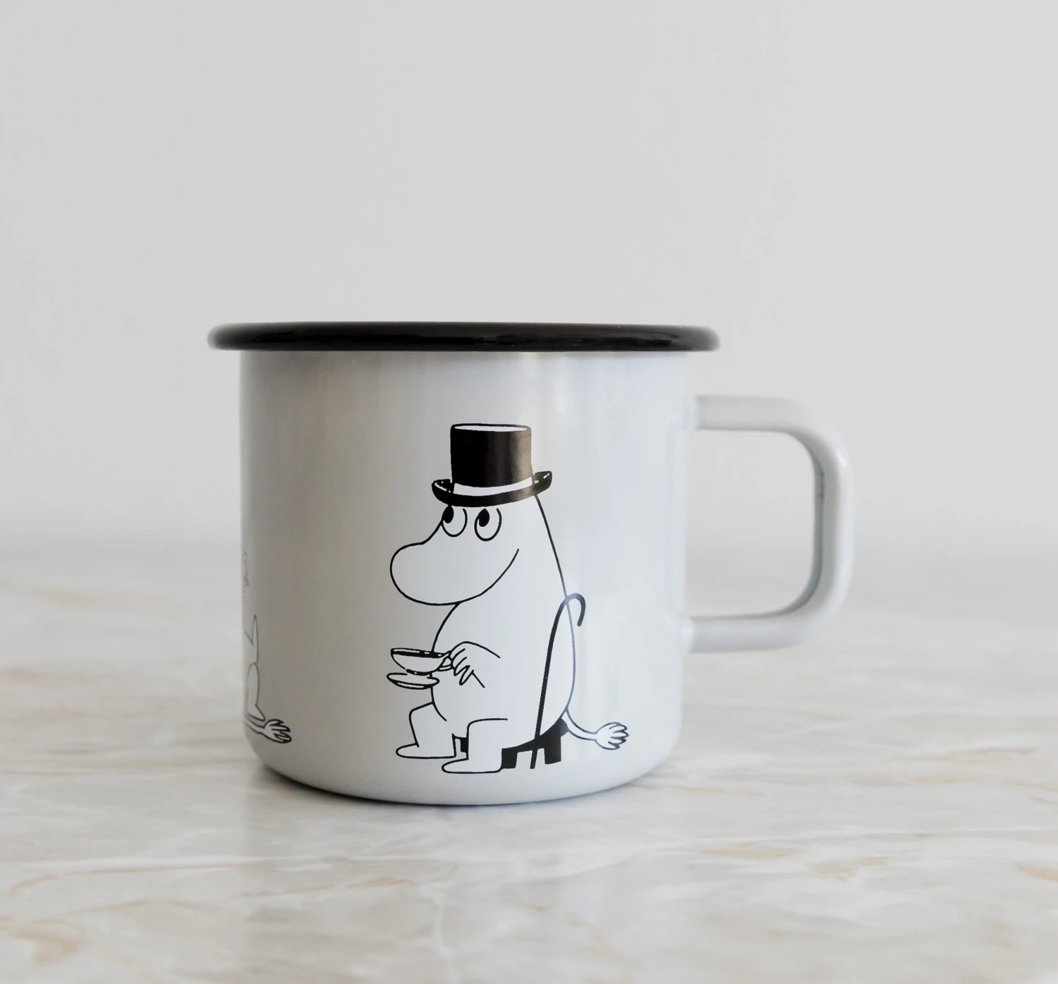 Muurla Moominpapa Emaillen Mok 37 Cl 4 Muurla Moominpapa Emaillen Mok 37 Cl - Afbeelding 2