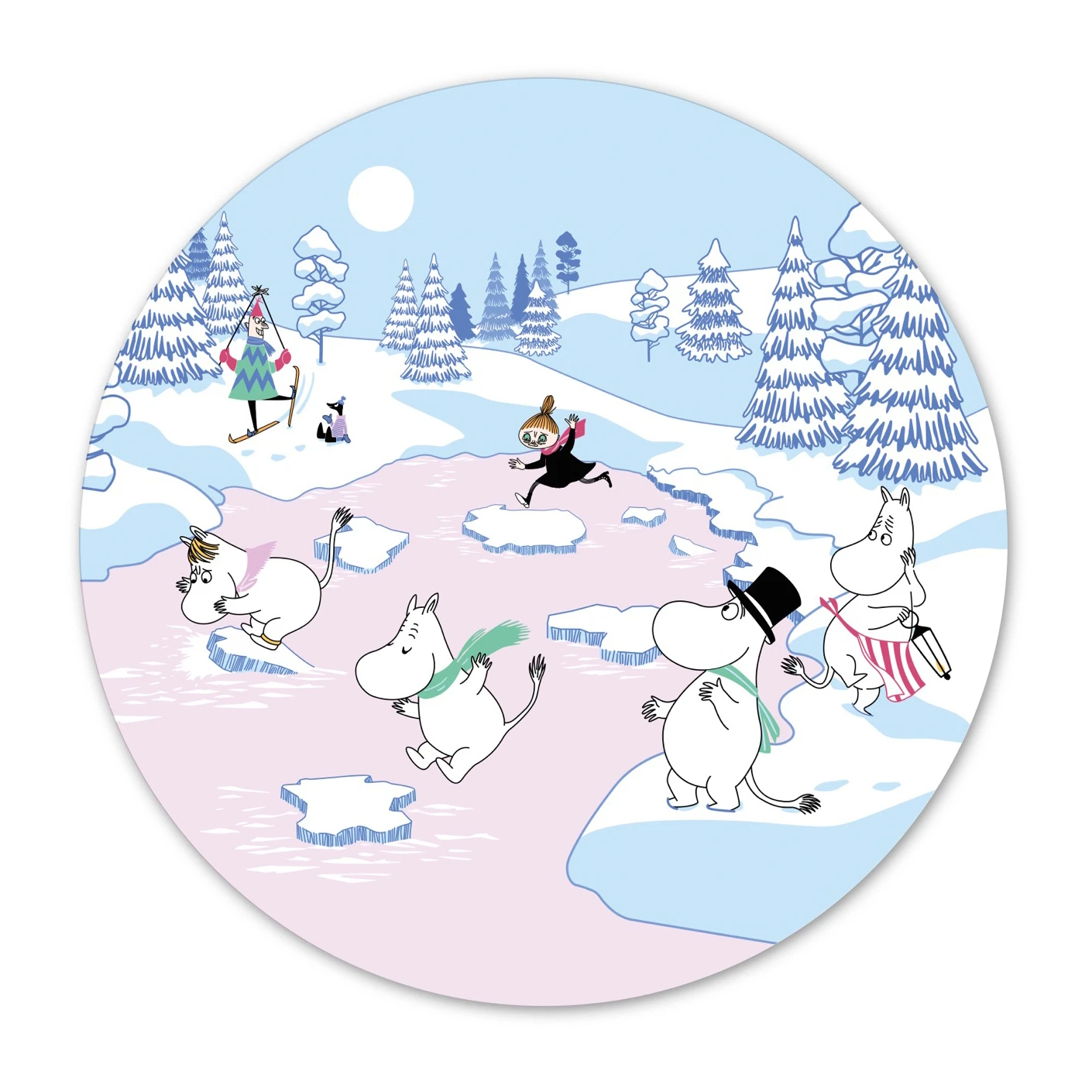 Moomin Pannenonderzetter Winter 2022 Ø21 Cm 3 Moomin Pannenonderzetter Winter 2022 Ø21 Cm