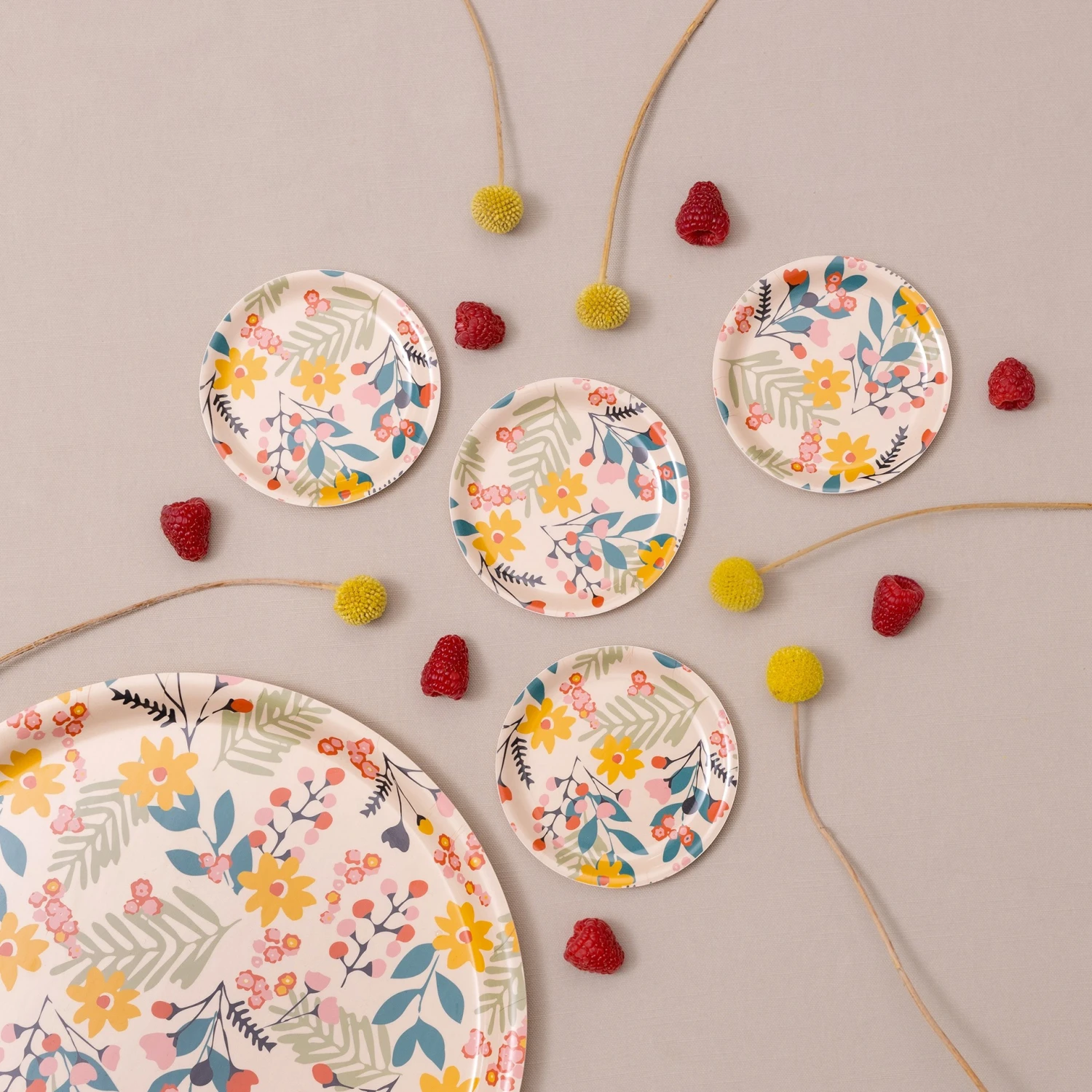 Flower Dienblad Ø38 Cm 4 Flower Dienblad Ø38 Cm - Afbeelding 2